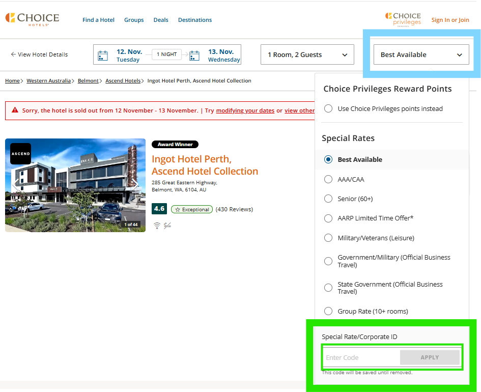 Ingot Hotel Booking