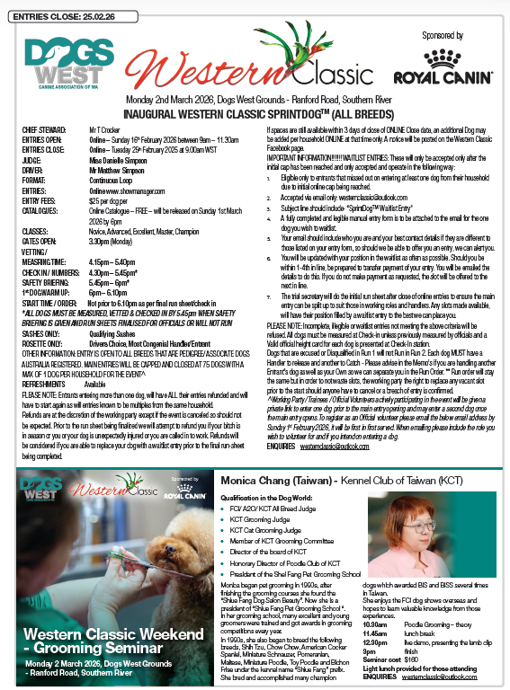 WC SPRINT & GROOM 0203