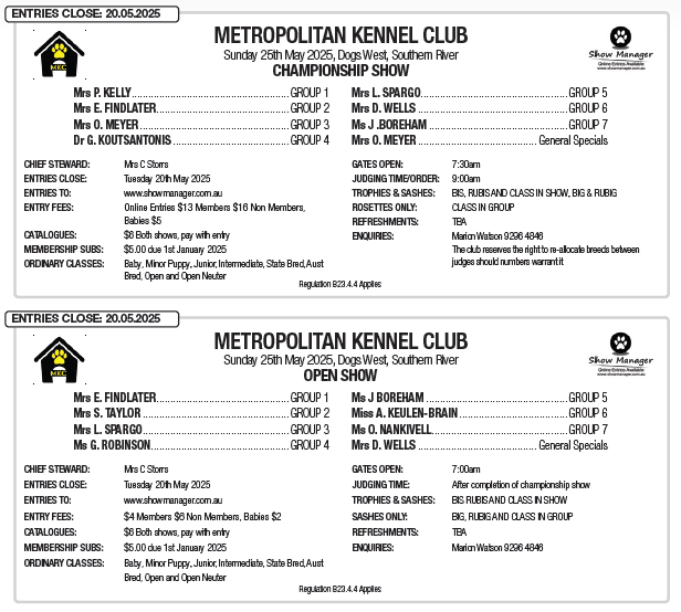 mkc champ & open 2505